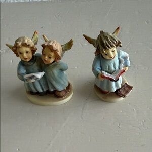 Charming Angel Figurines with Books